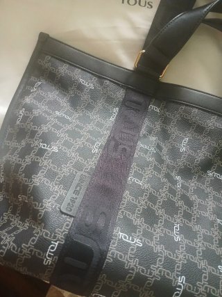 Bolso Tote Tous Mujer Negro Gris