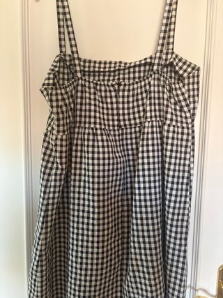 Vestido Verano Vichy Negro y Blanco