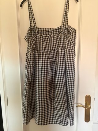Vestido Verano Vichy Negro y Blanco