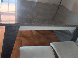 Salón completo sofá+mueble+mesa+sillas+ escritorio