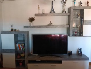Salón completo sofá+mueble+mesa+sillas+ escritorio