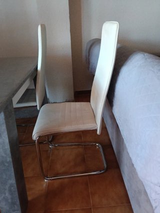 Salón completo sofá+mueble+mesa+sillas+ escritorio