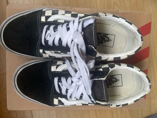 Deportivas Vans Damero Blanco/Negro