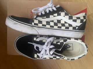 Deportivas Vans Damero Blanco/Negro