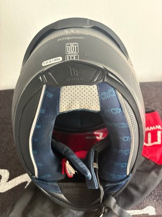 Casco Moto MT Helmets KR2 Negro Mate - Talla S