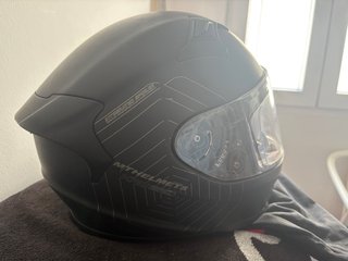 Casco Moto MT Helmets KR2 Negro Mate - Talla S