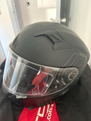 Casco Moto MT Helmets KR2 Negro Mate - Talla S