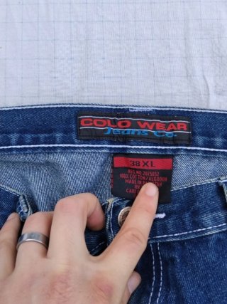 Colo Wear W38 Jeans Y2k Baggy Wide Leg Vintage