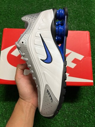 Nike Shox R4 (GS) Blanco Metálico 38.5