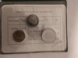 Pruebas Numismáticas Pesetas 1975-77