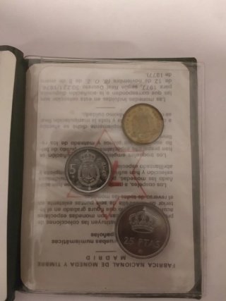 Pruebas Numismáticas Pesetas 1975-77