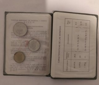 Pruebas Numismáticas Pesetas 1975-77