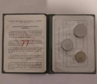 Pruebas Numismáticas Pesetas 1975-77