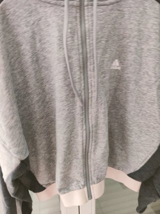 Sudadera Adidas Mujer Gris y Rosa