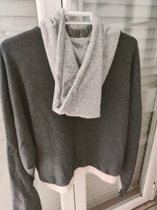 Sudadera Adidas Mujer Gris y Rosa