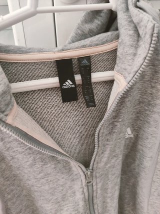 Sudadera Adidas Mujer Gris y Rosa