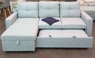 Sofá Cama, ·PAU Tela·, Gris, ·Cómodo. ¡EN OFERTA!