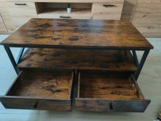 Mesa de centro madera y metal