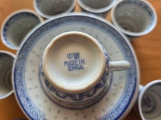 Set Tazzine Cinesi Blu e Bianche