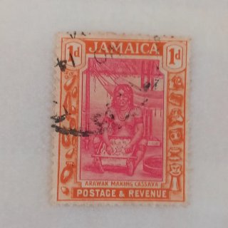 Sello Jamaica (inglesa),1d Arawak Cassava