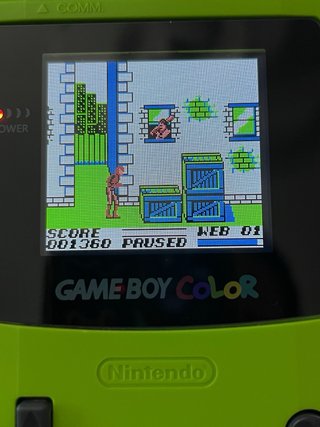 Amazing Spiderman Game Boy original, caja repro