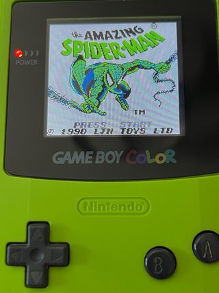 Amazing Spiderman Game Boy original, caja repro