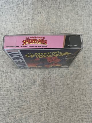 Amazing Spiderman Game Boy original, caja repro