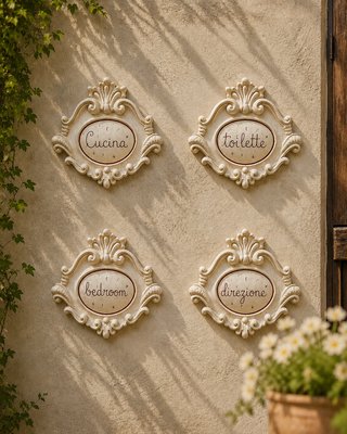 Insegna decorativa Cucina in gesso