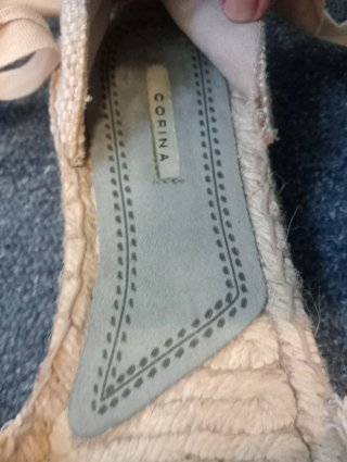 Zapatillas cuña azul