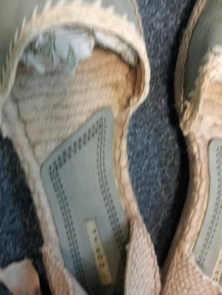 Zapatillas cuña azul