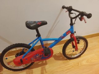 Bicicleta Infantil Btwin Azul y Roja