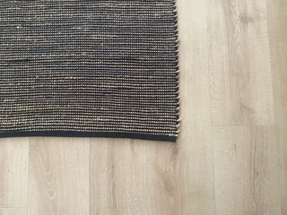 Alfombra Yute Natural/Negro 200x300 cm