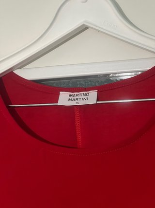 Vestido largo rojo martino martini