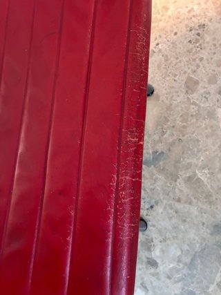 Butaca Eames Lounge + Ottoman Roja