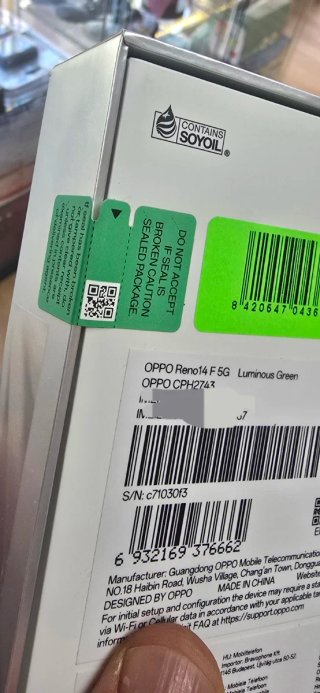 Oppo Reno 14 F 5G 8GB/256GB Nuovo
