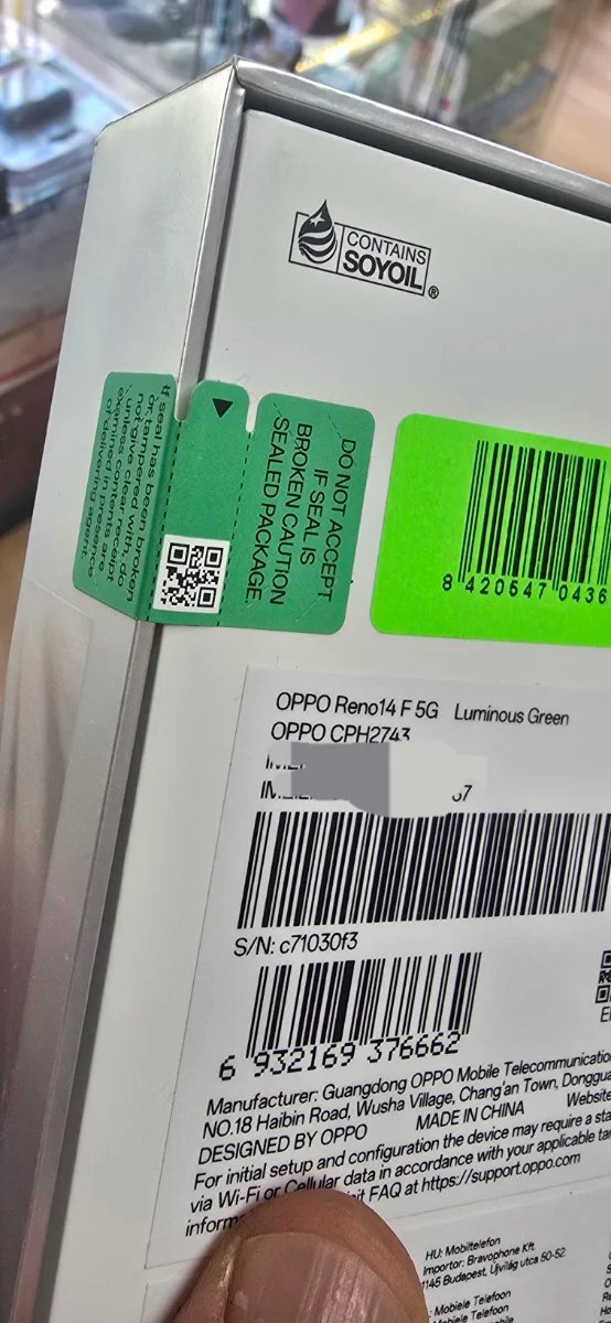 Oppo Reno 14 F 5G 8GB/256GB Nuevo