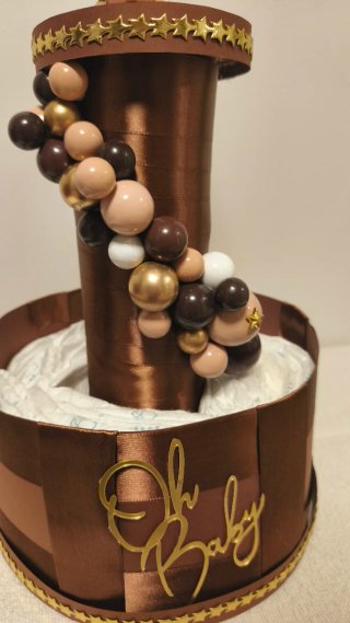 Tarta de pañales Oh Baby chocolate