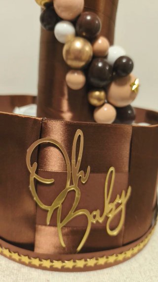 Tarta de pañales Oh Baby chocolate