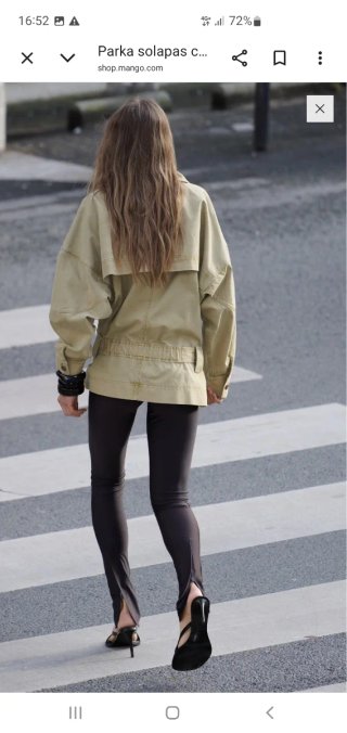 MANGO PARKA SOPLAS CINTURON