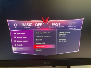 Monitor LG 32GP850-B 165Hz (156h uso)