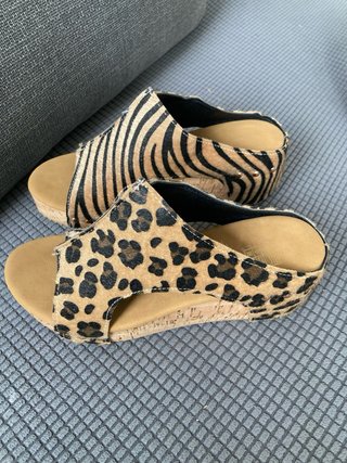 Sandalias cuña RALSWNAY Talla 36 Animal Print