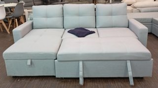 Sofá Cama, ·PAU Tela·, Gris, ·Cómodo. ¡EN OFERTA