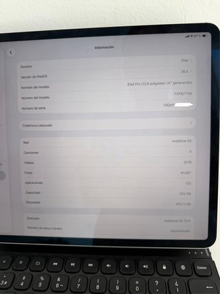 iPad Pro 12,9” 512Gb Plata