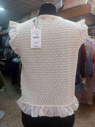 Top punto combinado pointelle Zara