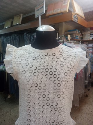 Top punto combinado pointelle Zara