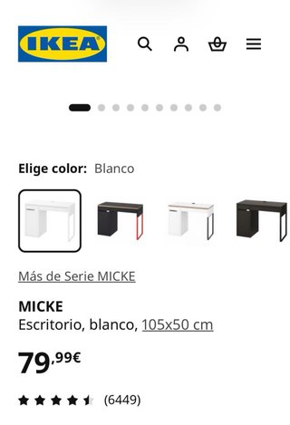 Escritorio blanco