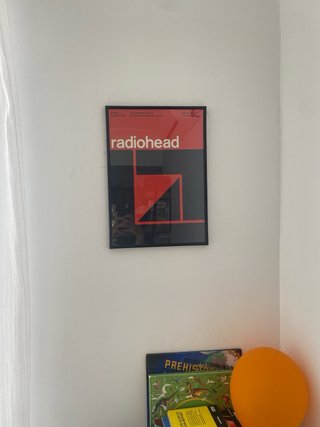 Lámina Radiohead Enmarcada Concierto 1997 de segunda mano por 37