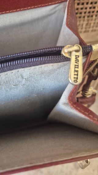 Bolso de piel Daviletto marrón