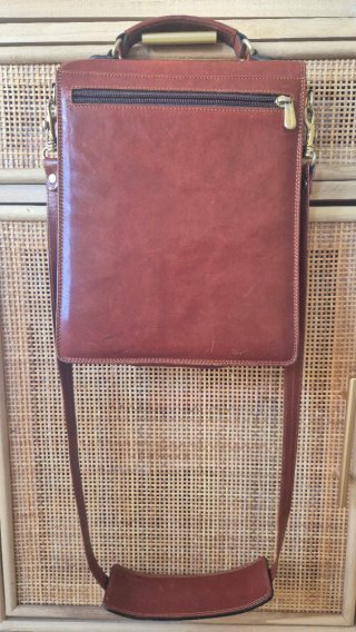 Bolso de piel Daviletto marrón