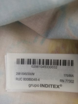 Camisa Zara Multicolor Estampada